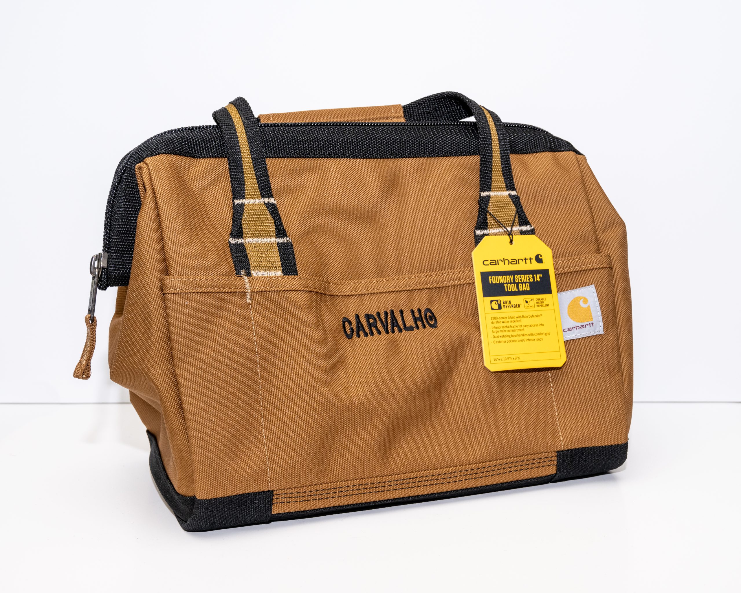 embroidered carhartt bag